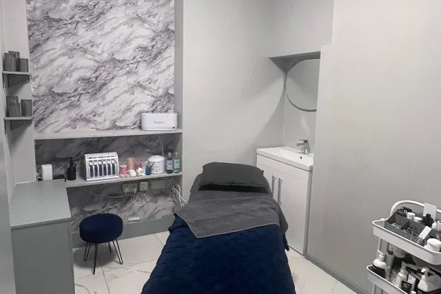 A bright treatment room at Luxxe Beauty